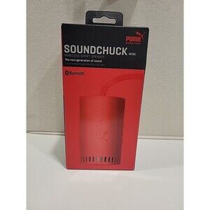 Puma Soundchuck Mini Bluetooth Wireless Sport/Golf Speaker NEW High Risk Red B8